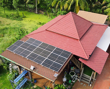 ผลงานรับติดตั้งโซล่าเซลล์หลังคาบ้านขนาดระบบออนกริด (ON GRID) ขนาด 5kWp