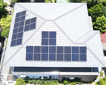 รับติดตั้งโซล่าเซลล์บ้านพักอาศัยหลังคาบ้านแบบออนกริดขนาด 9.81kWp